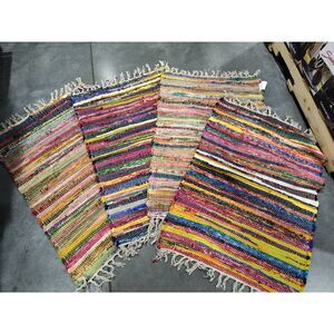 Throw Rug 20" x 30" Beautiful Assorted Colors TWO PACK NWT